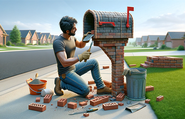 Repair Brick Mailbox