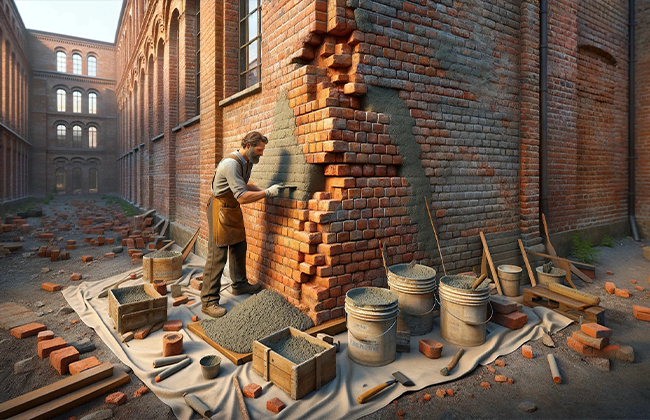 How to Repair Brick Mortar