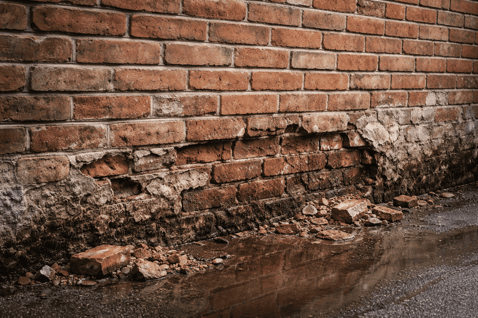 How to Repair Water Damage in Brick Walls