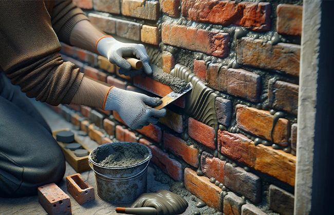 How to Repair Mortar Between Bricks