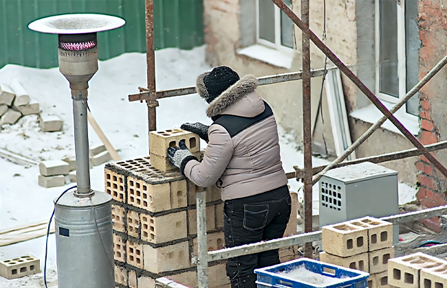 Masonry Work in Winter