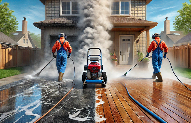 Power Washing vs Pressure Washing