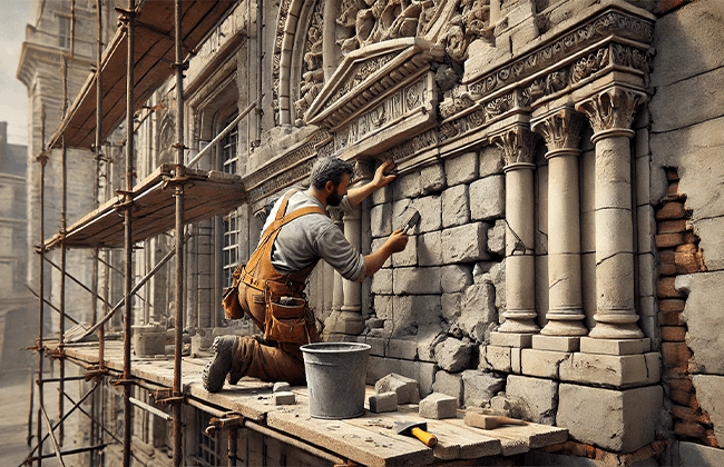 How to Repair a Stone Façade