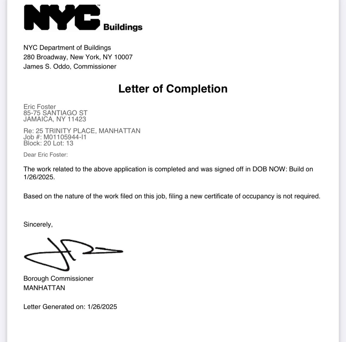 Interior Painting Project for Bank of America at 25 Trinity Place, Manhattan