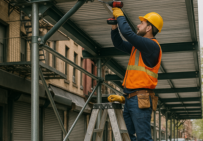Side Walk Shed Installation Bronx