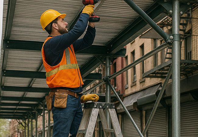 Side Walk Shed Installation Manhattan​