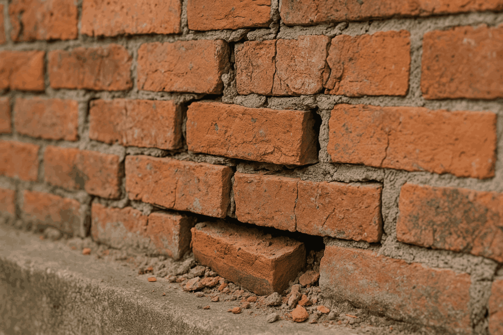 Trouble Signs of Damaged Brickwork