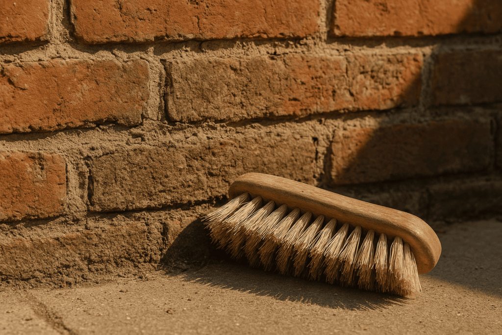 Bristle Scrubber for weathered pointing in masonry