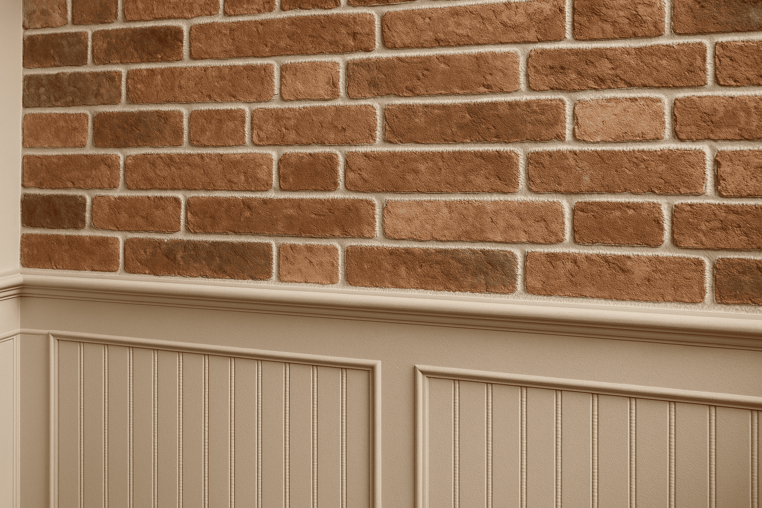 Beaded pointing on historic brick wall showcasing rounded joints for decorative and structural enhancement