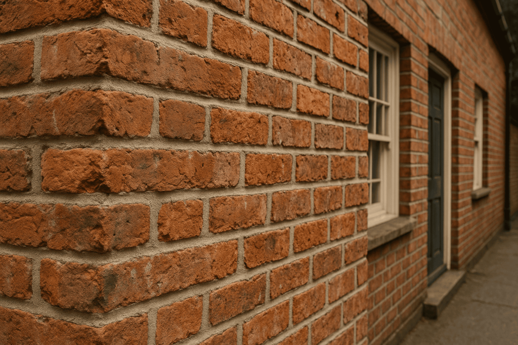 Climate-dependent performance challenges in struck pointing, highlighting weather risks such as rain washout, wind cracking, temperature fluctuations, and freeze-thaw damage.