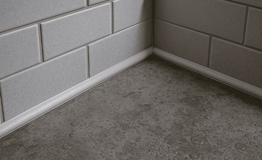 Beaded pointing on historic brick wall designed for effective water runoff in high-moisture environment