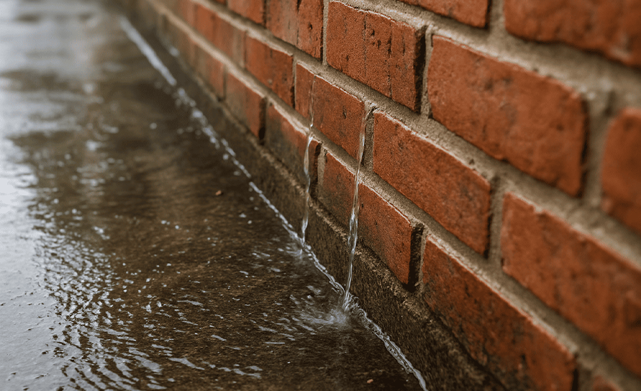 Struck Pointing Water Drainage