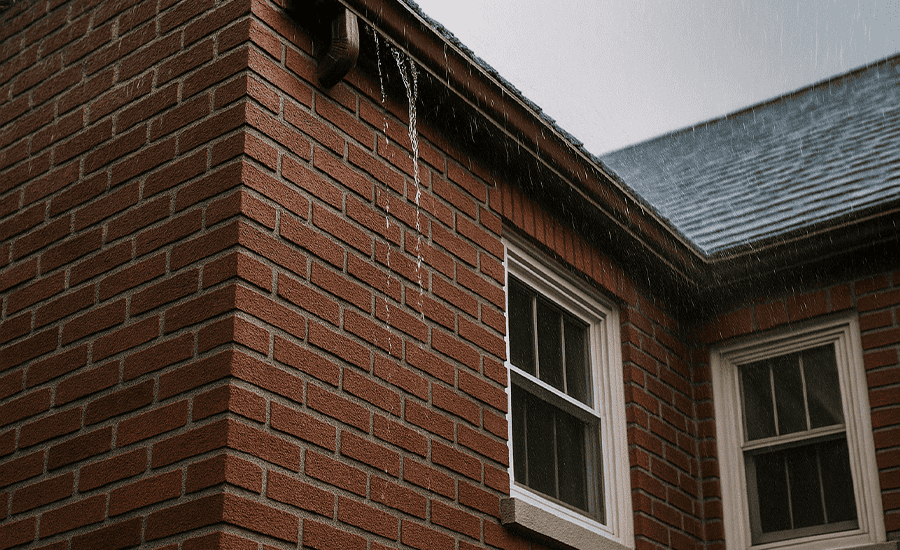 Bronx brick building with restored mortar joints protected from water damage through professional brick pointing
