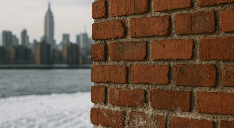 Brick pointing in NYC exposed to freeze-thaw cycle causing mortar cracks and damage