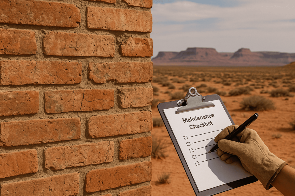 Maintenance Check for Masonry in Arid Regions
