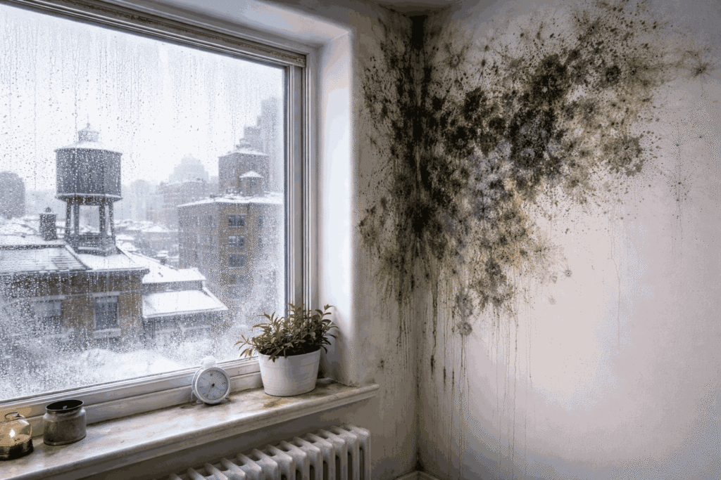 Mold Formation Triggered by Winter Moisture