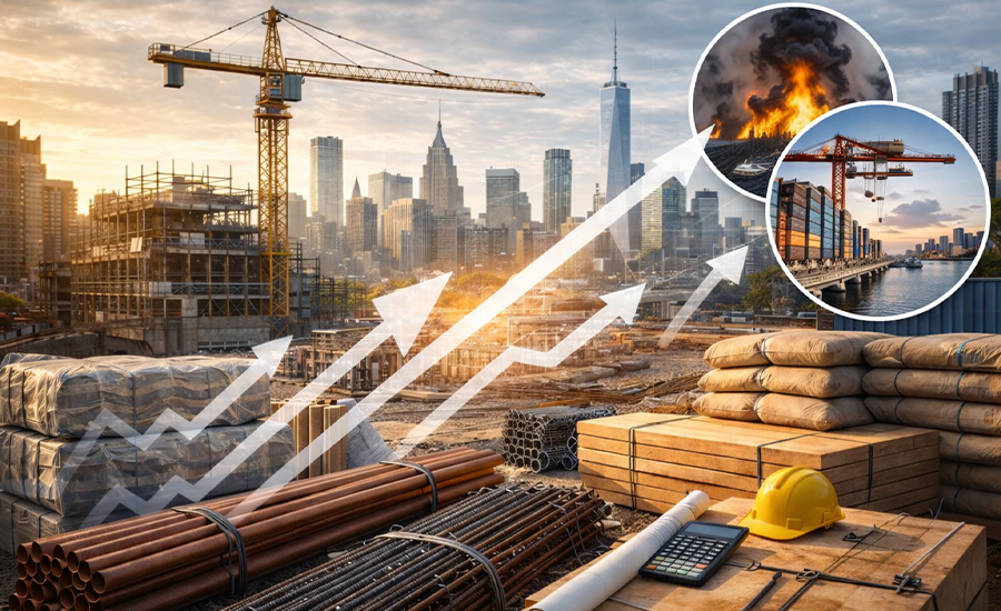 global conflicts impact construction material prices in NYC