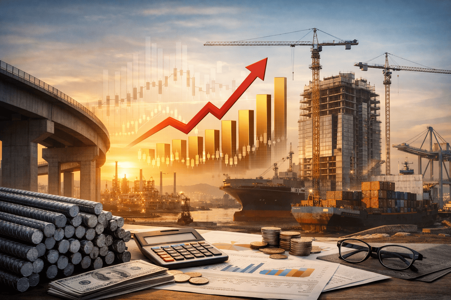 rising construction material prices due to global supply chain disruptions
