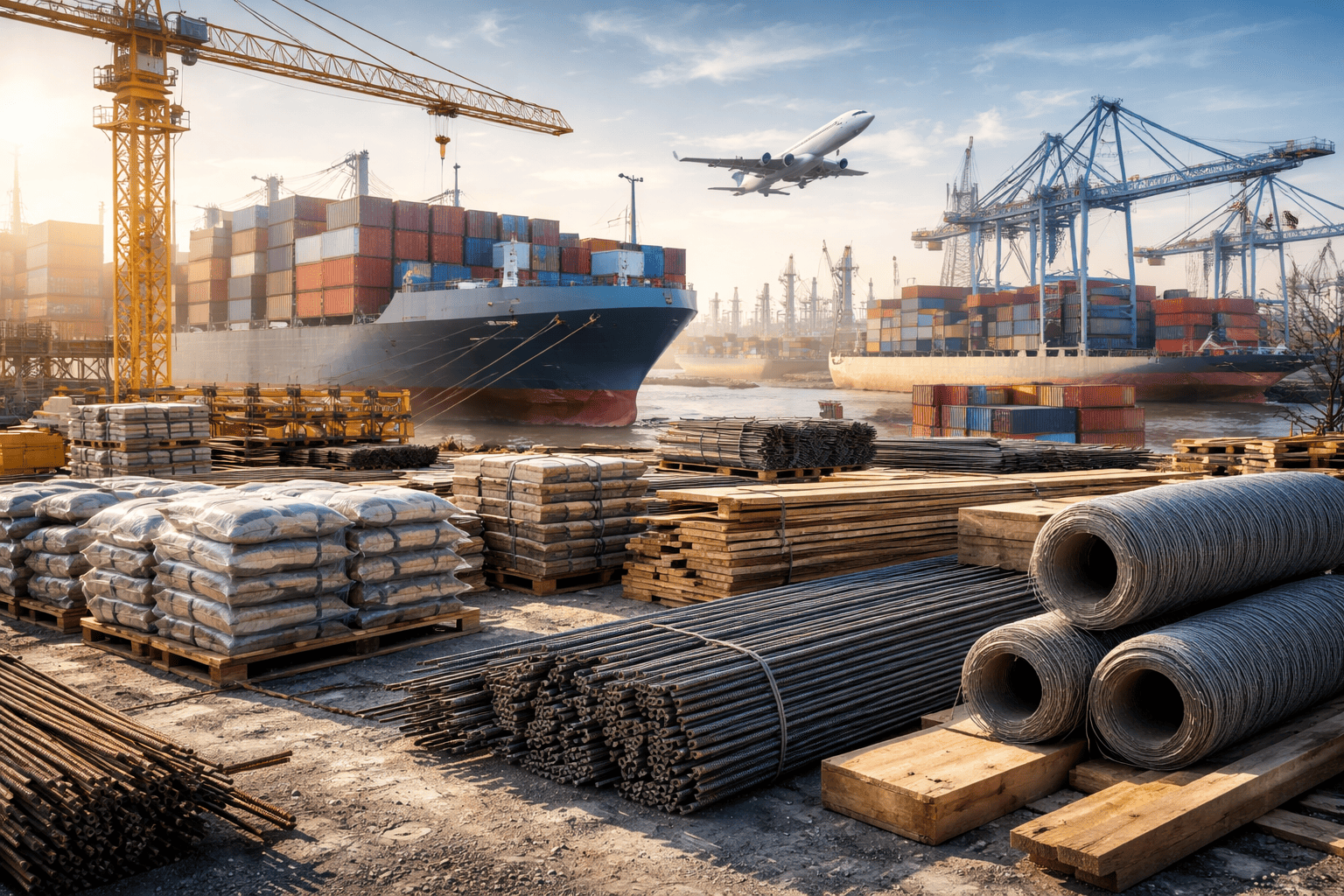 global conflicts disrupting construction material supply chains