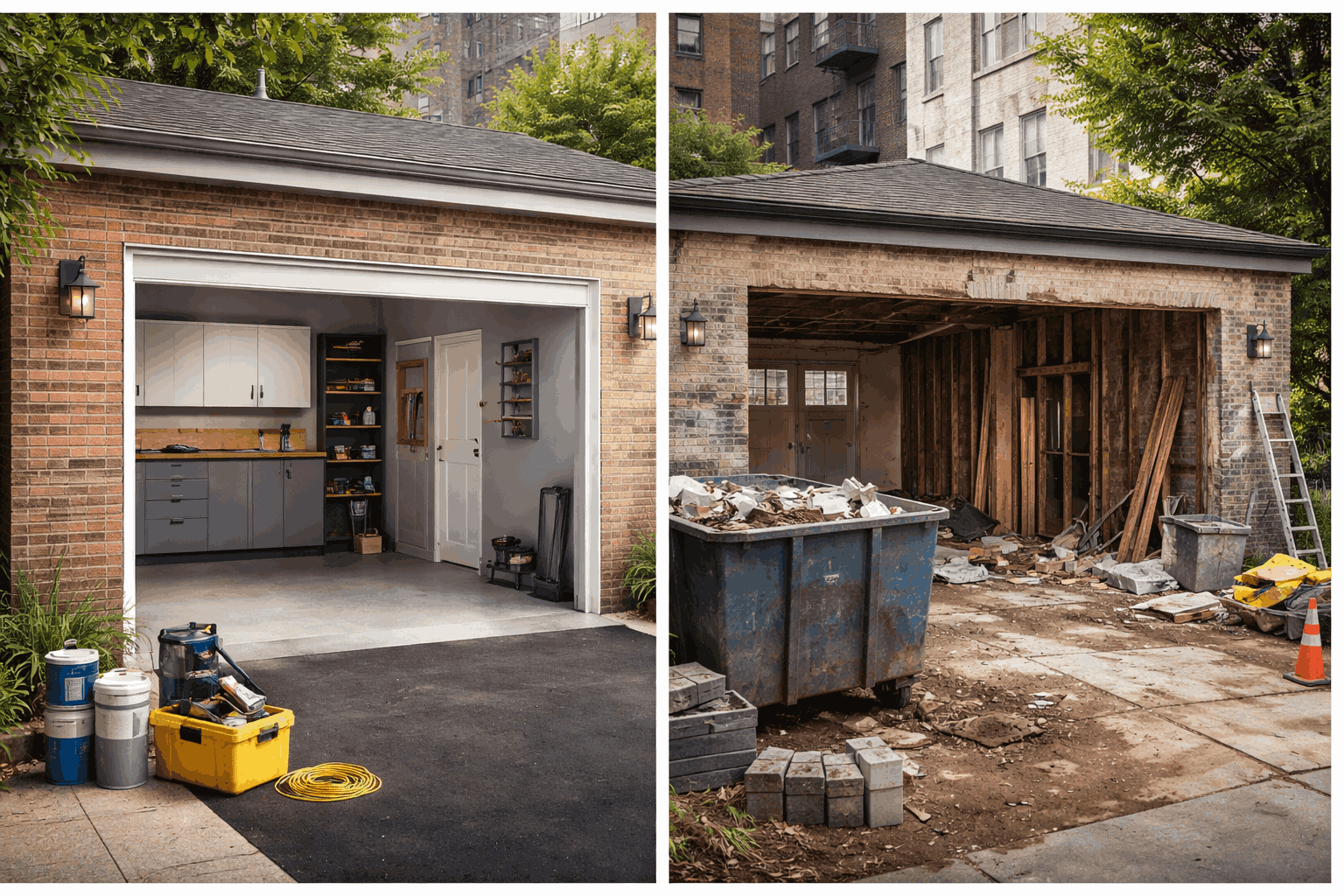 garage renovation vs reconstruction decision comparison in NYC